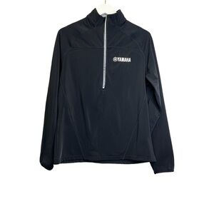 Yamaha | Black Long Sleeve 1/4 Zip Jacket Sz L